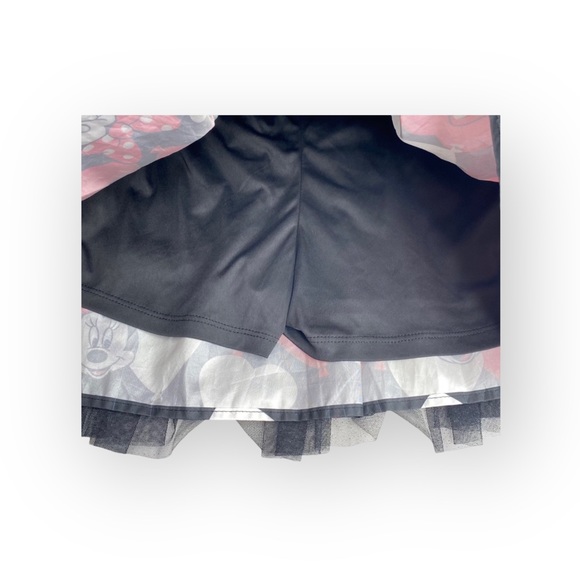 Disney ㋛ Minnie Mouse Print Layered Tulle Skort Skirt ㋛ Black Red ㋛ 14 16 S M ㋛ - Picture 7 of 16